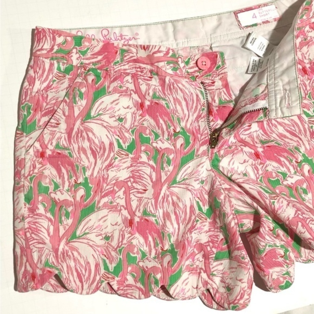 Lilly Pulitzer Flamingo-Print Shorts - Picture 4 of 7